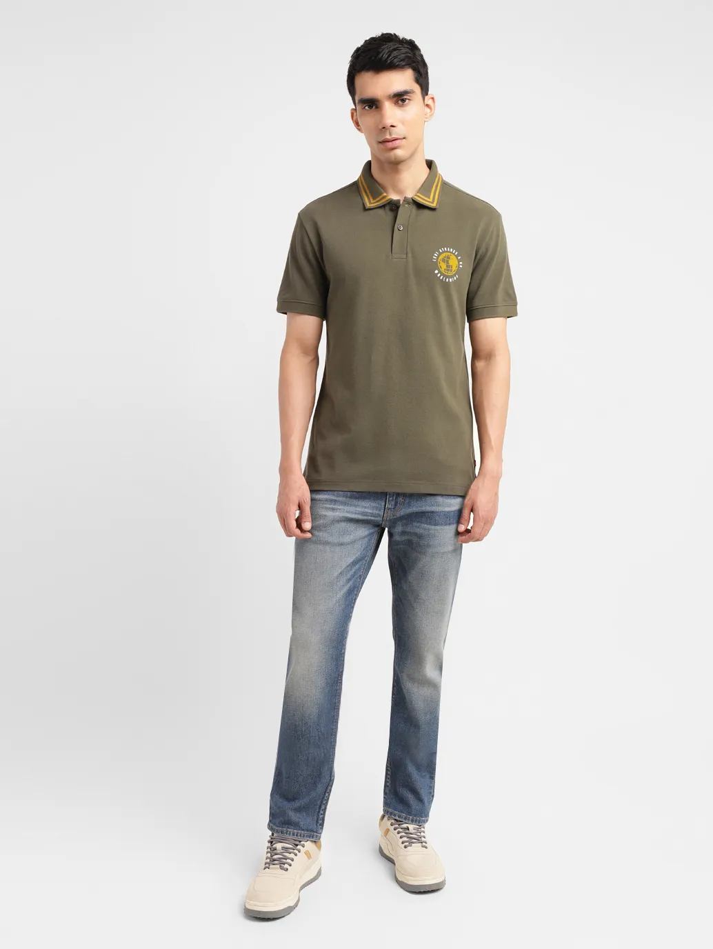 Men's Solid Slim Fit Polo T-shirt - Image 6