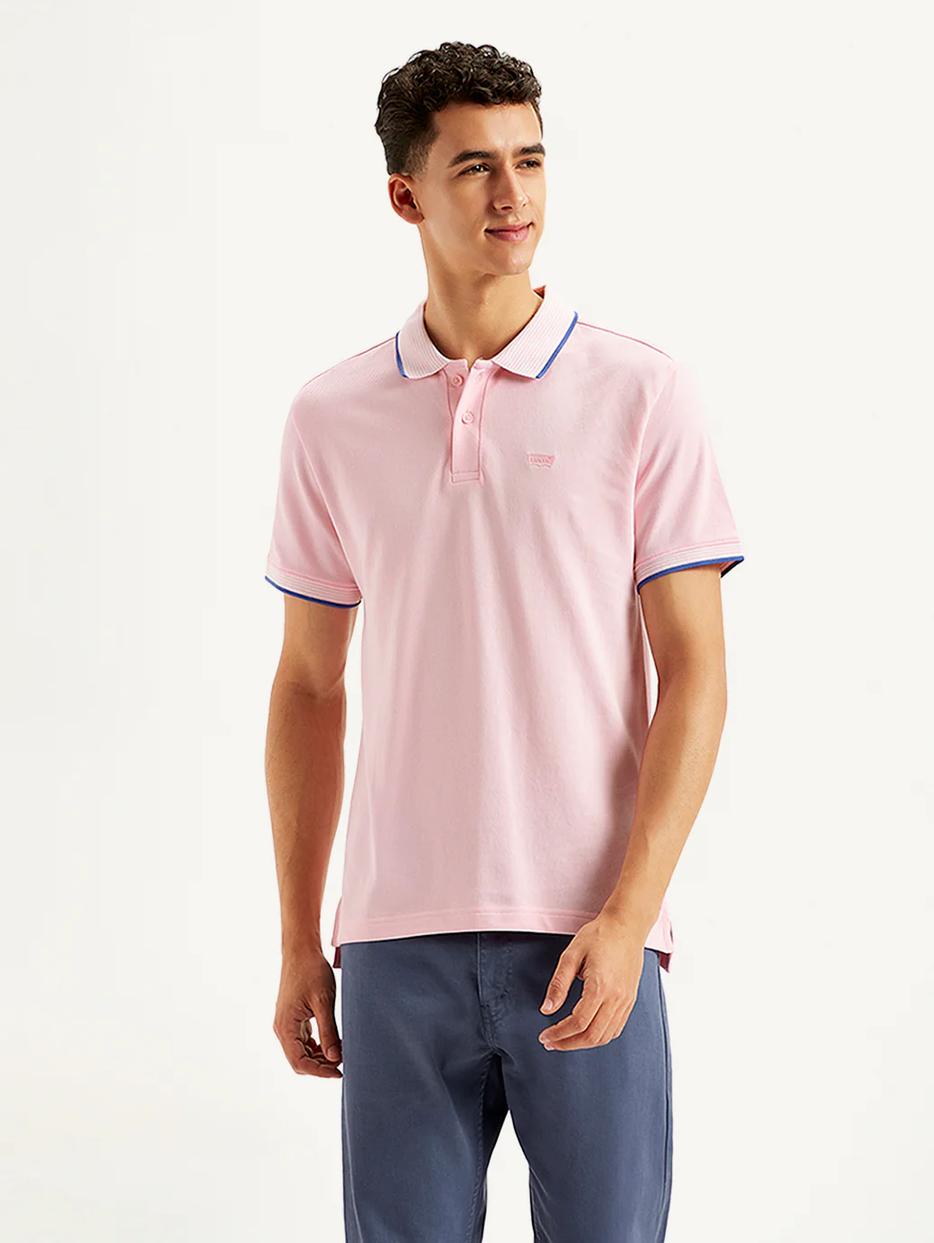 Men's Solid Slim Fit Polo T-Shirt - Image 3