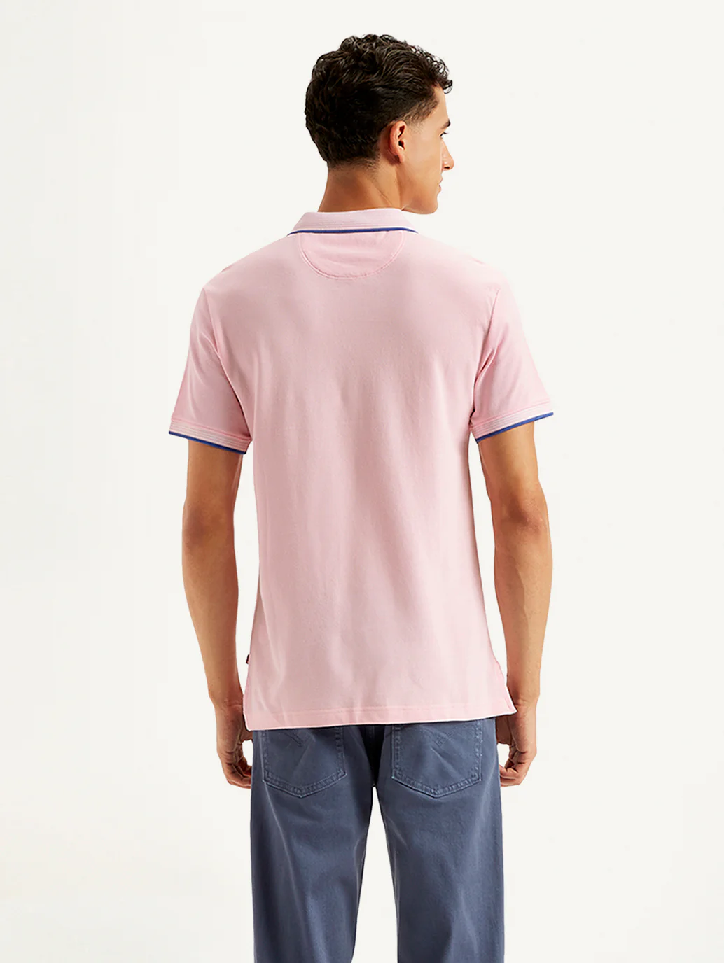 Men's Solid Slim Fit Polo T-Shirt - Image 4