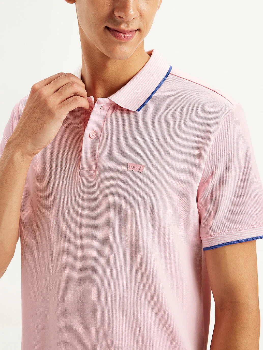 Men's Solid Slim Fit Polo T-Shirt - Image 5