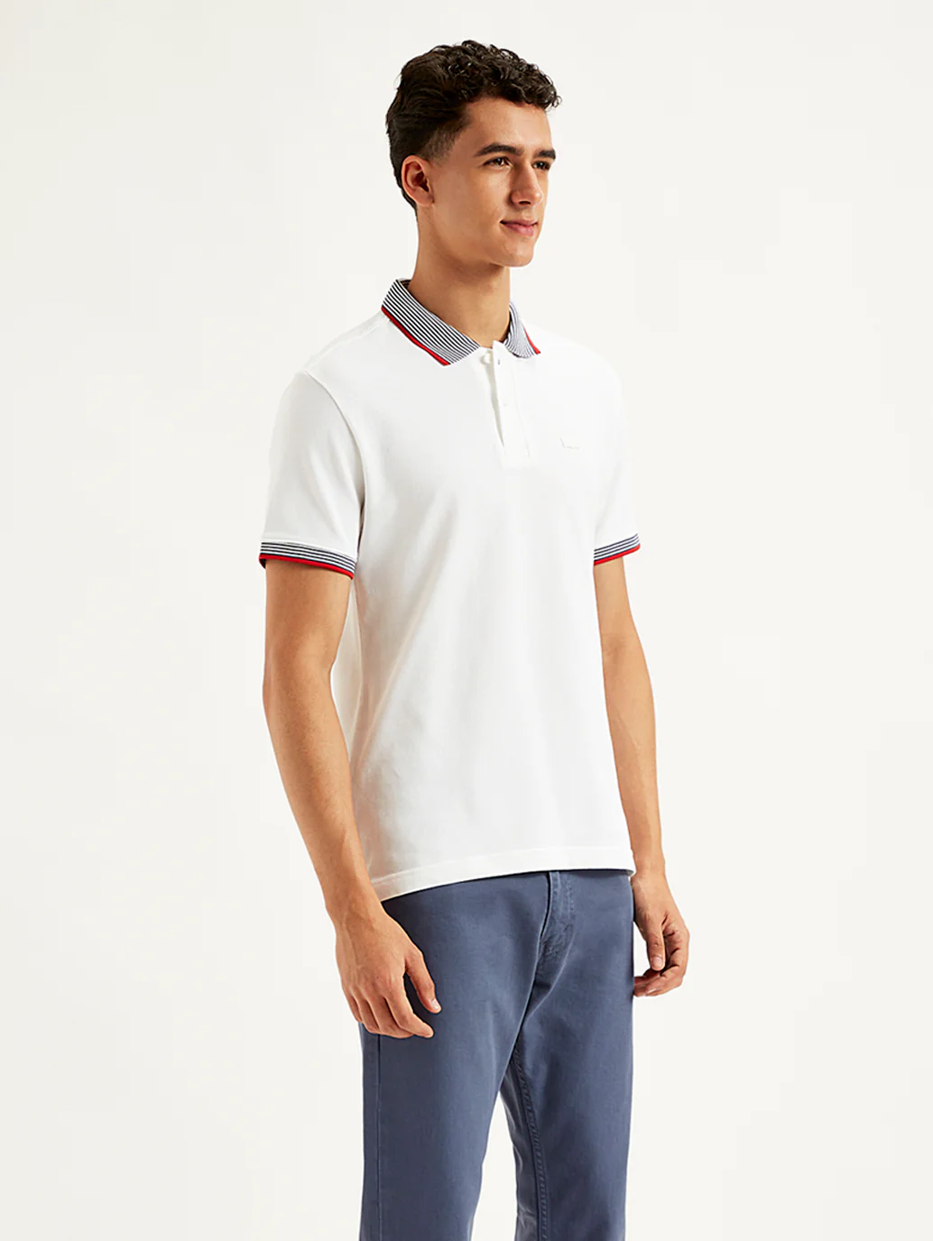 Men's Solid Slim Fit Polo T-Shirt - Image 2