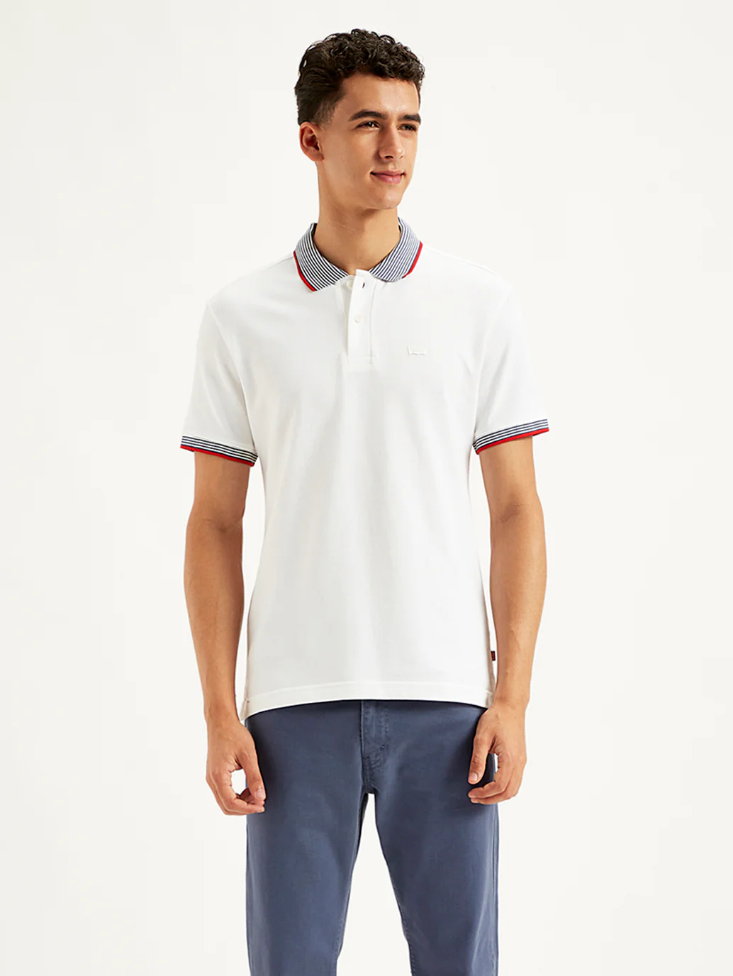 Men's Solid Slim Fit Polo T-Shirt - Image 3