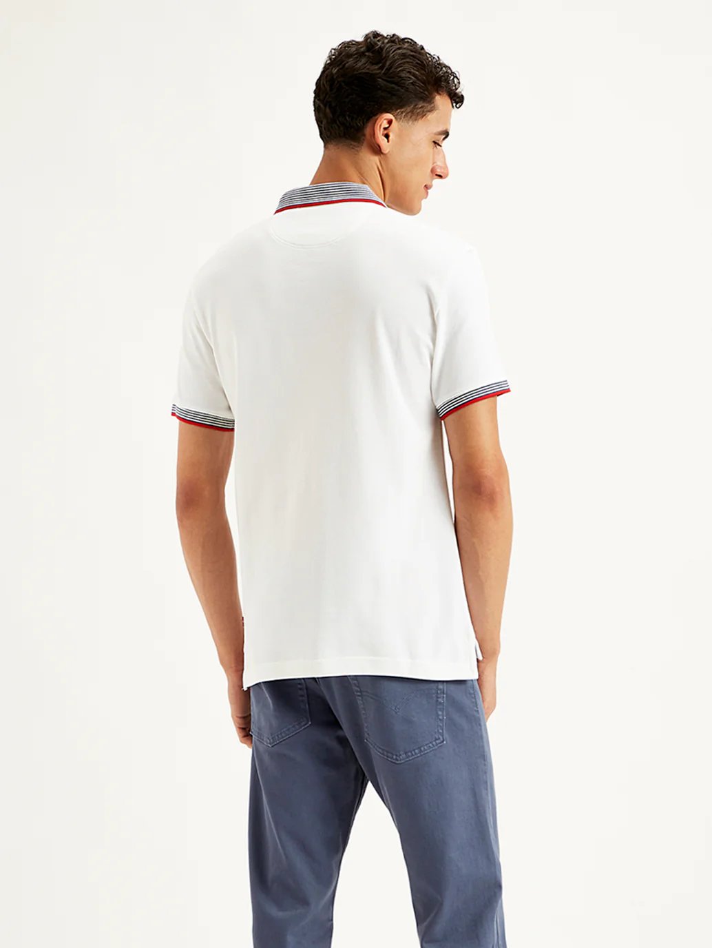 Men's Solid Slim Fit Polo T-Shirt - Image 4