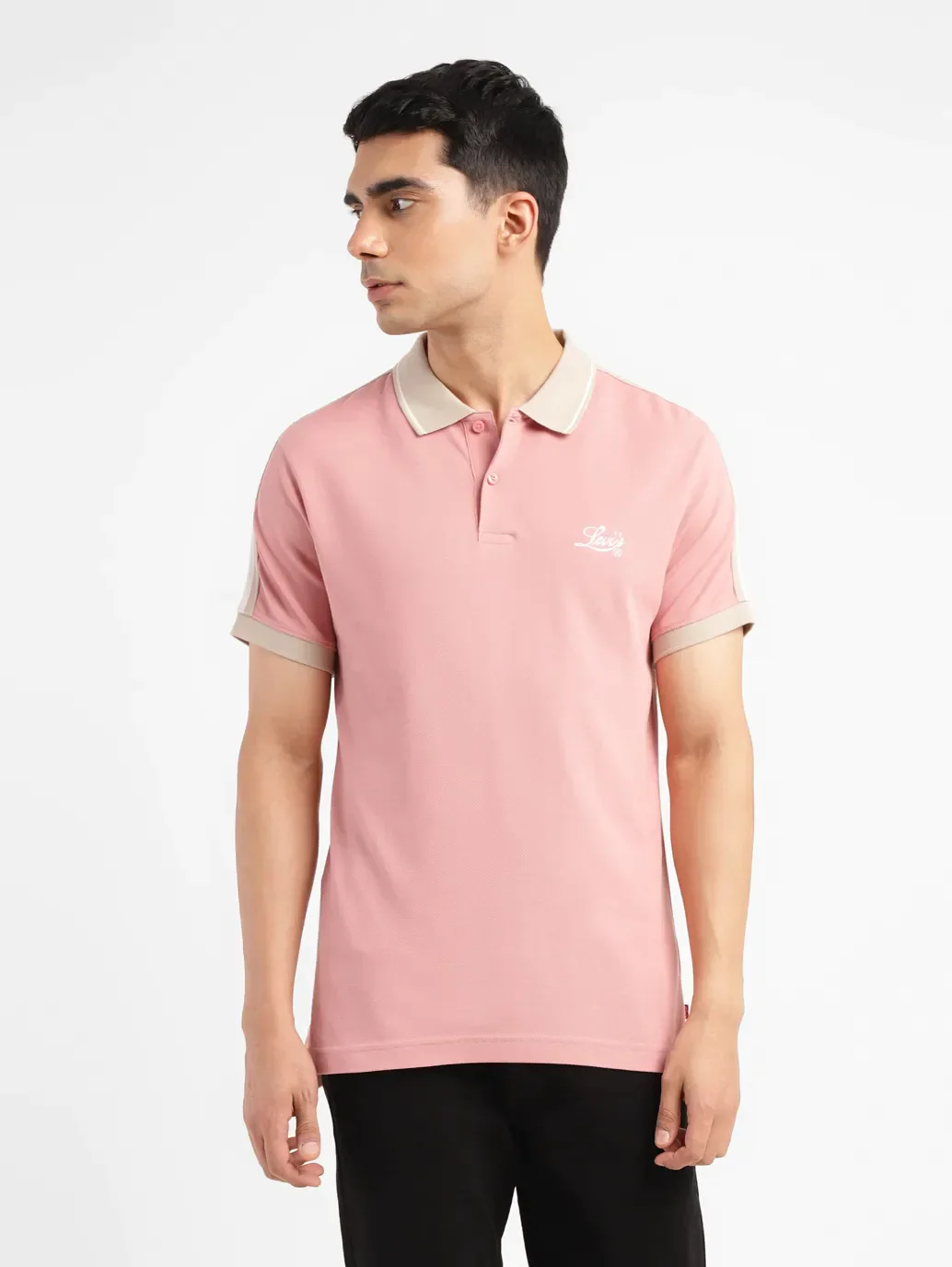 Men's Solid Slim Fit Polo T-shirt - Image 2