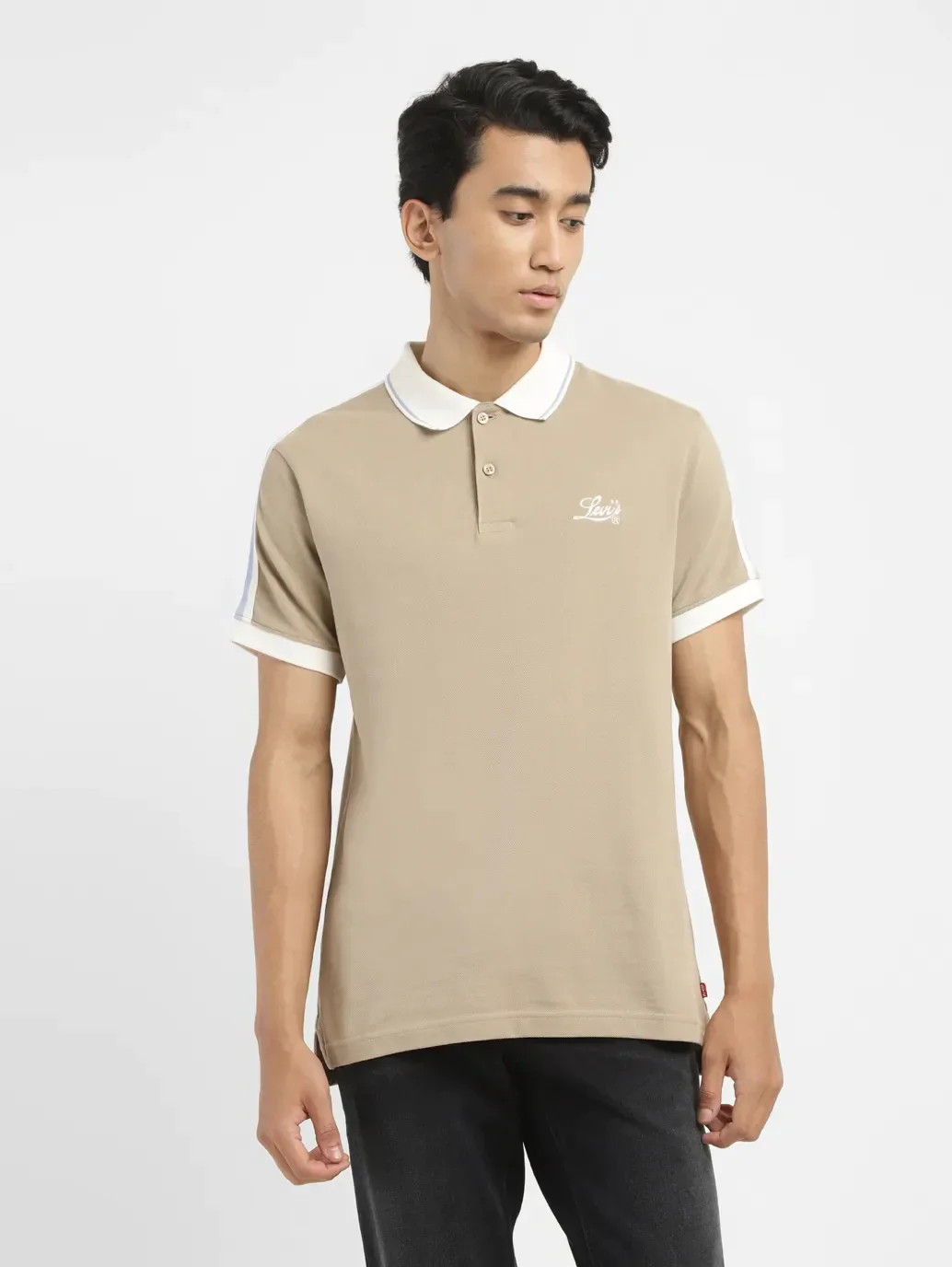 Men's Solid Slim Fit Polo T-shirt - Image 2