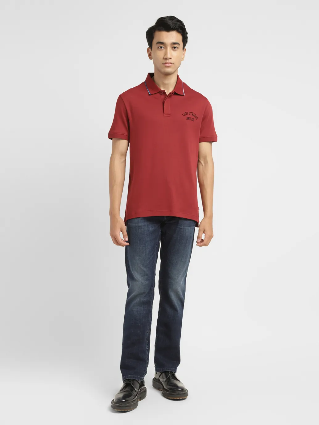 Men's Solid Slim Fit Polo T-shirt - Image 6