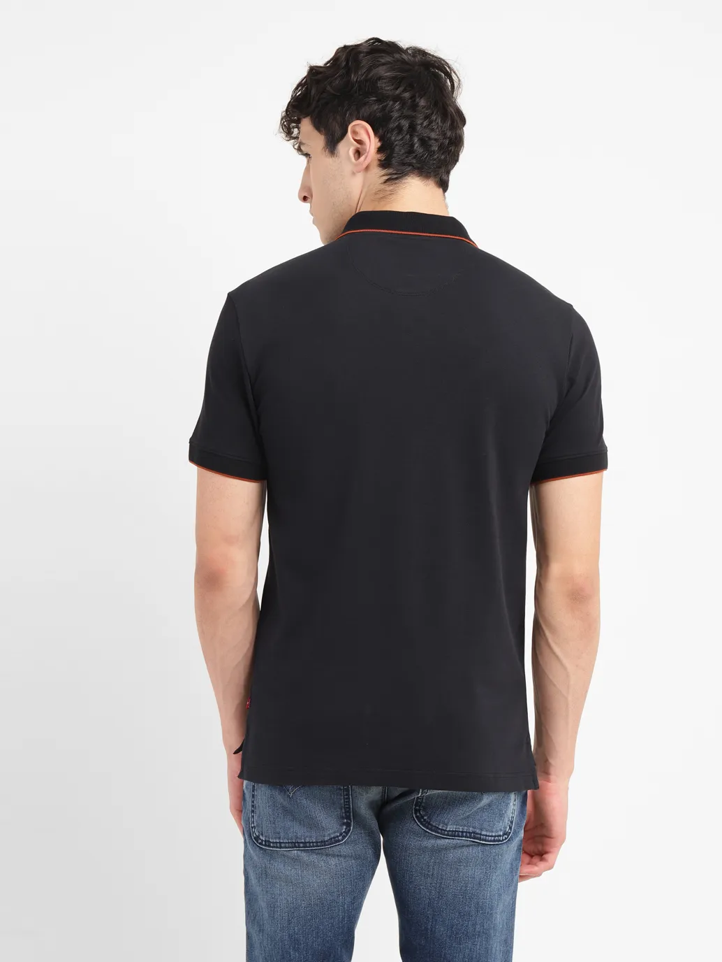 Men's Solid Slim Fit Polo T-shirt - Image 3