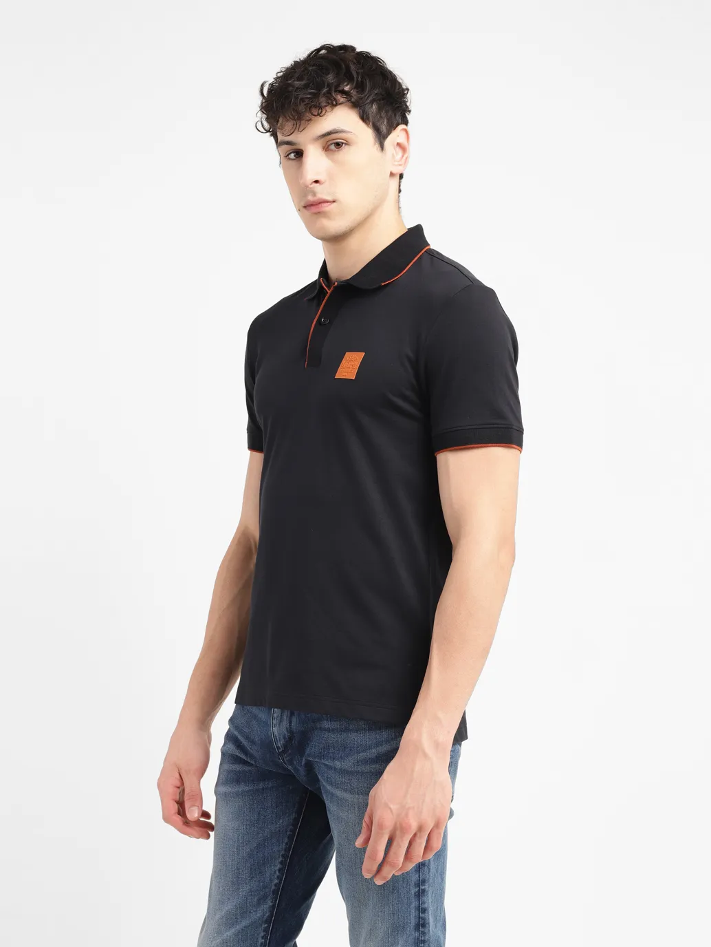 Men's Solid Slim Fit Polo T-shirt - Image 4