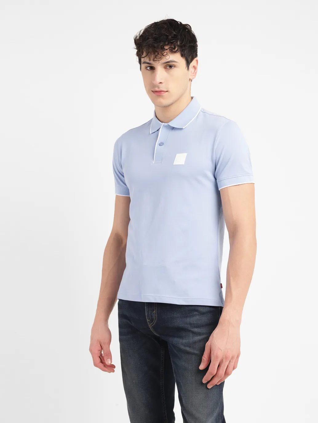 Men's Solid Slim Fit Polo T-shirt - Image 4