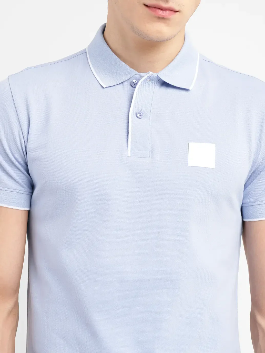 Men's Solid Slim Fit Polo T-shirt - Image 5