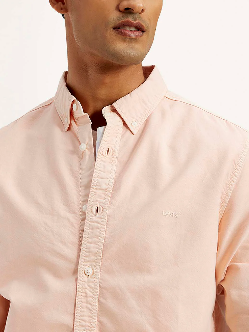 Men's Solid Dyed Slim Fit Shirt - Image 4