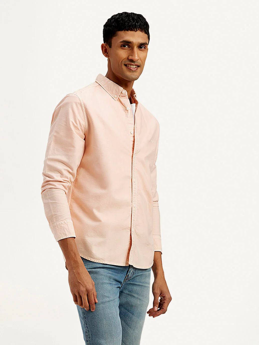 Men's Solid Dyed Slim Fit Shirt - Image 5