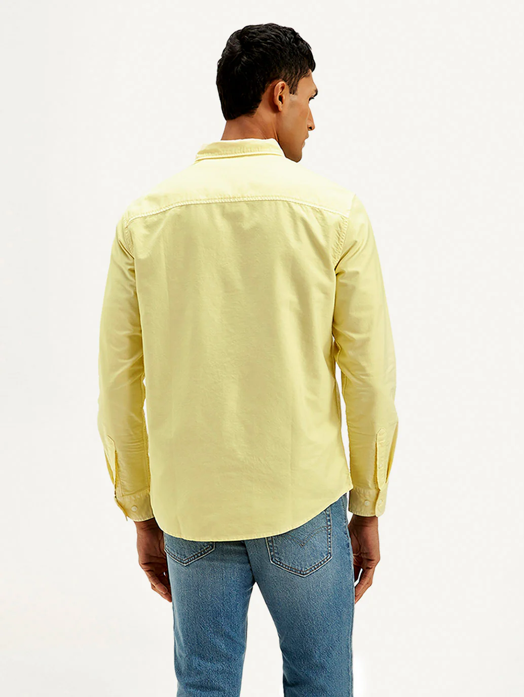 Men's Solid Dyed Slim Fit Shirt - Image 4
