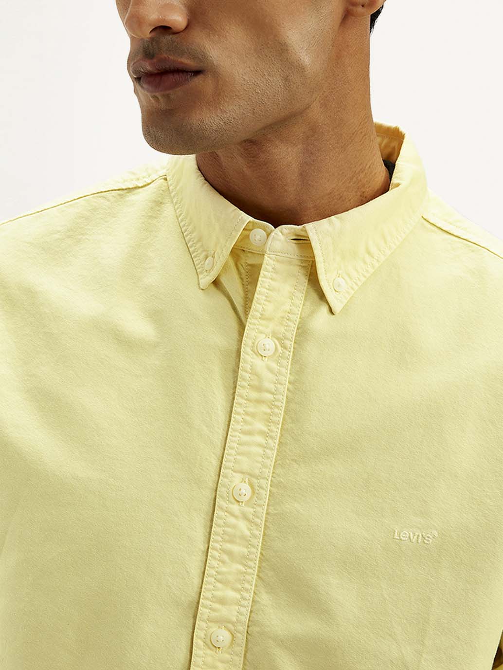 Men's Solid Dyed Slim Fit Shirt - Image 5