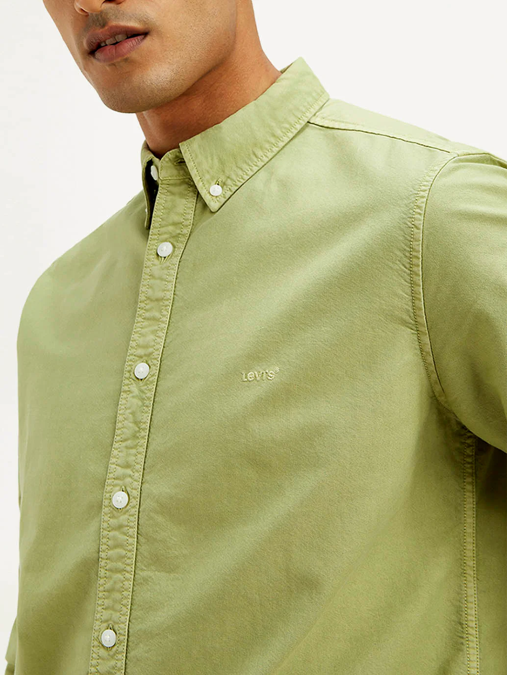 Men's Solid Dyed Slim Fit Shirt - Image 5