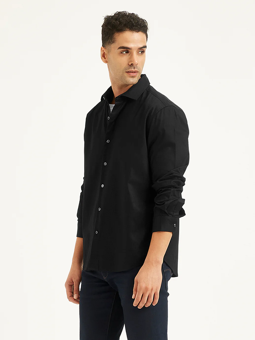 Men's Redloop Solid Slim Fit Shirt - Image 4
