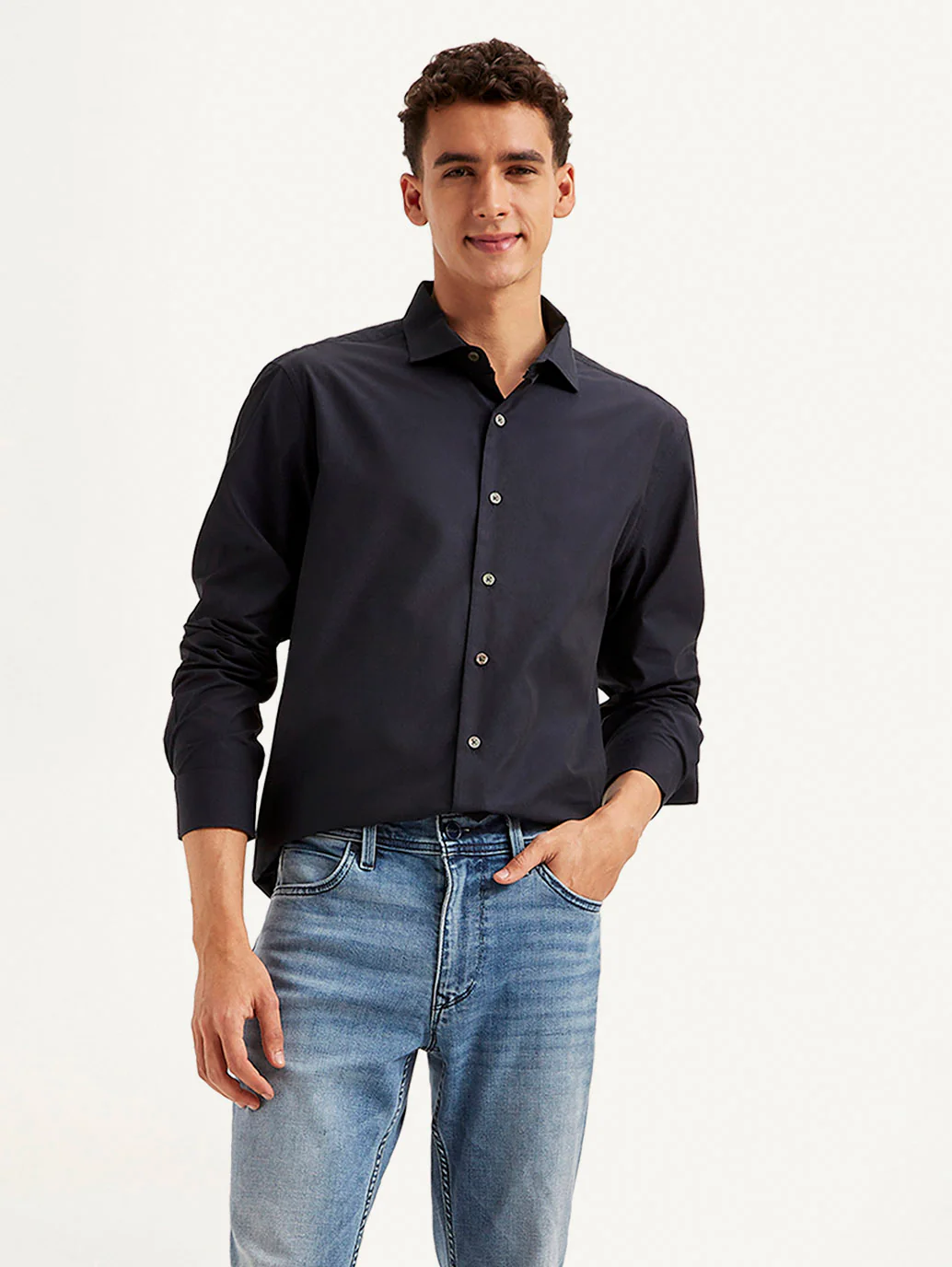 Men's Redloop Solid Slim Fit Shirt