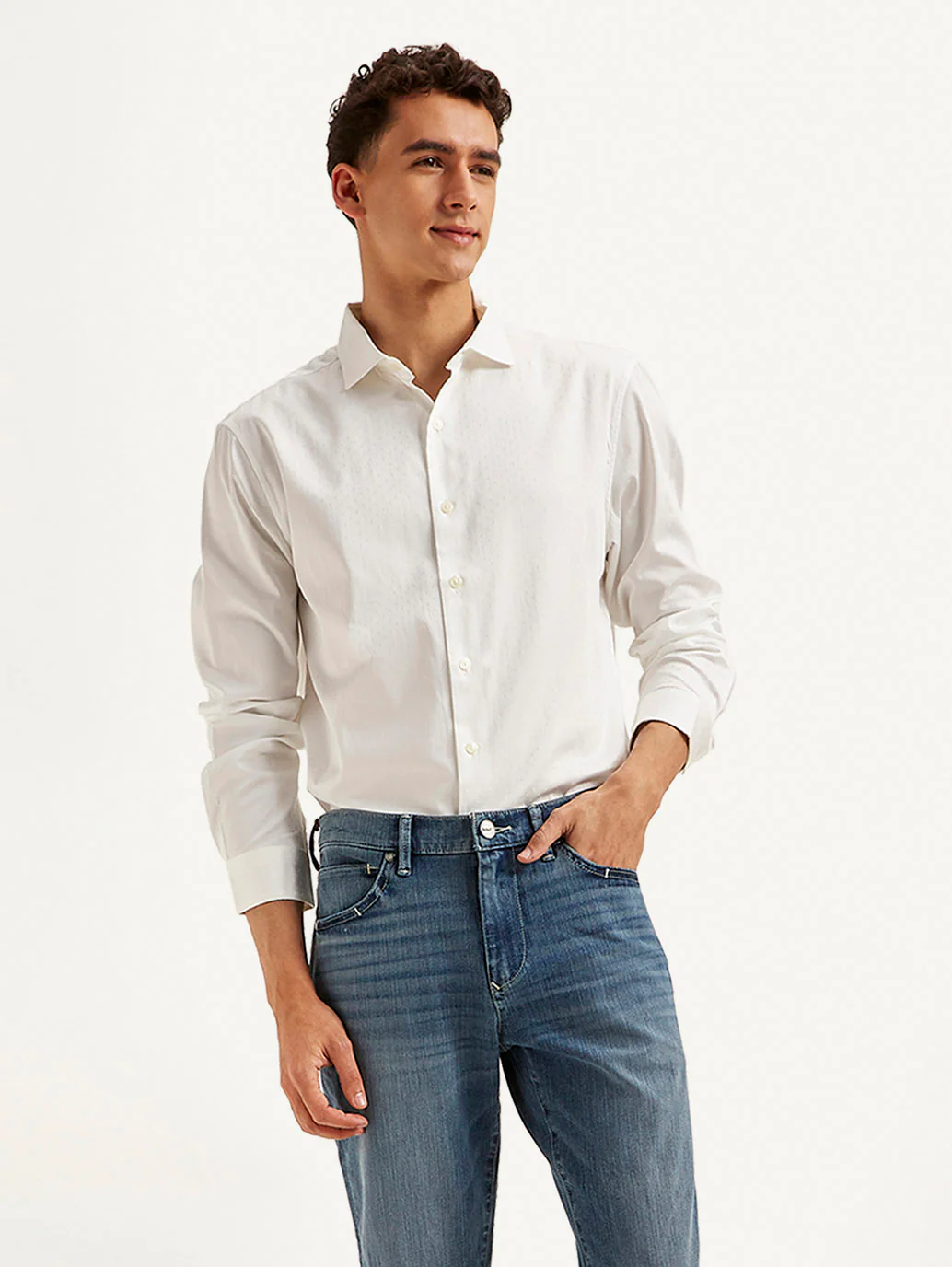 Men's Redloop Solid Slim Fit Shirt