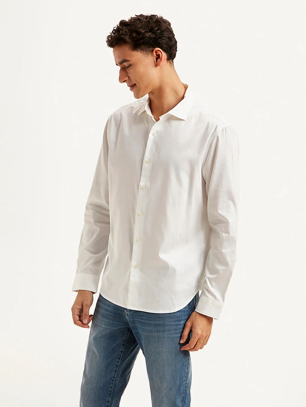 Men's Redloop Solid Slim Fit Shirt - Image 5