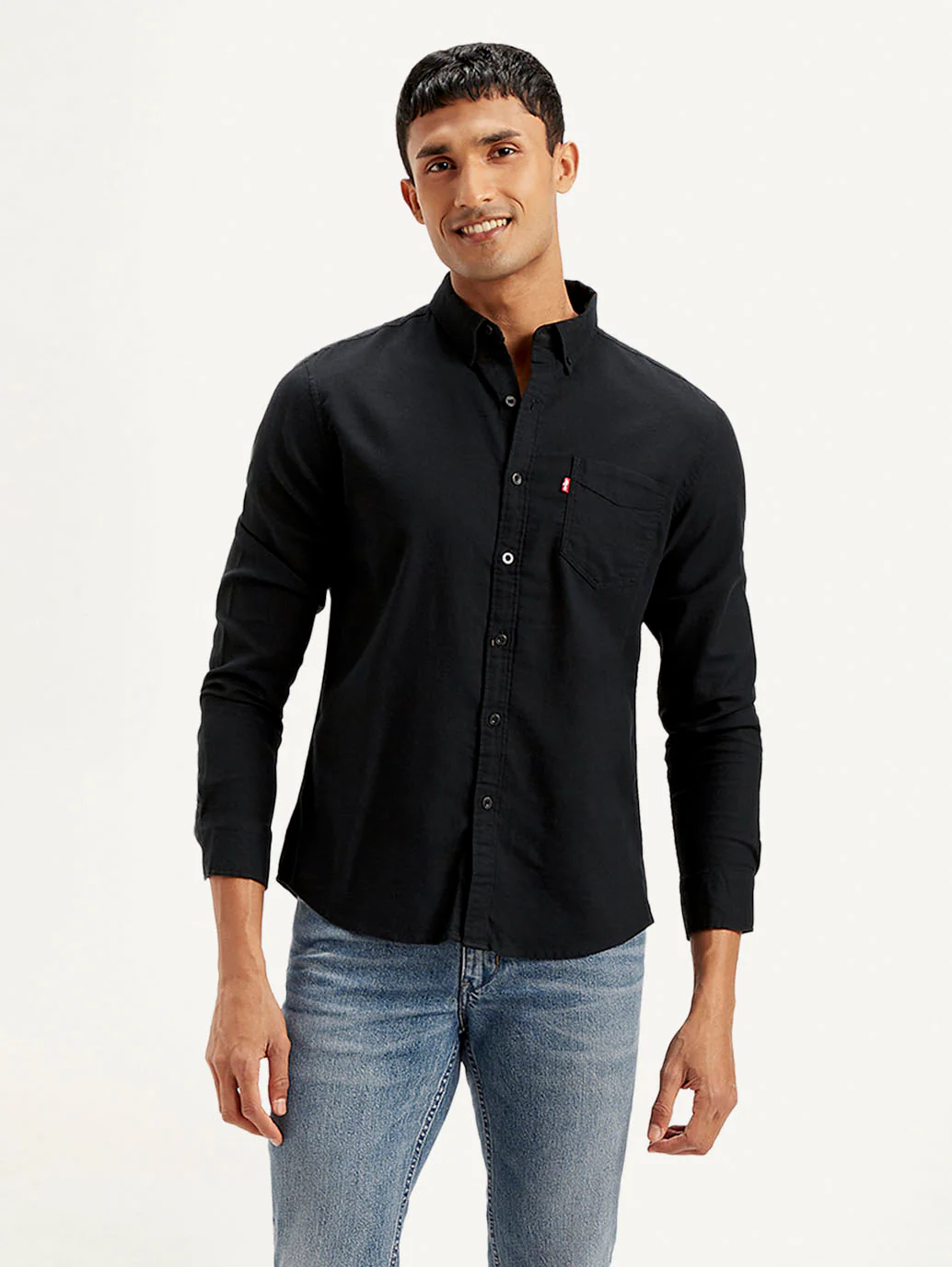 Men's Solid Slim Fit Oxford Shirt - Image 4