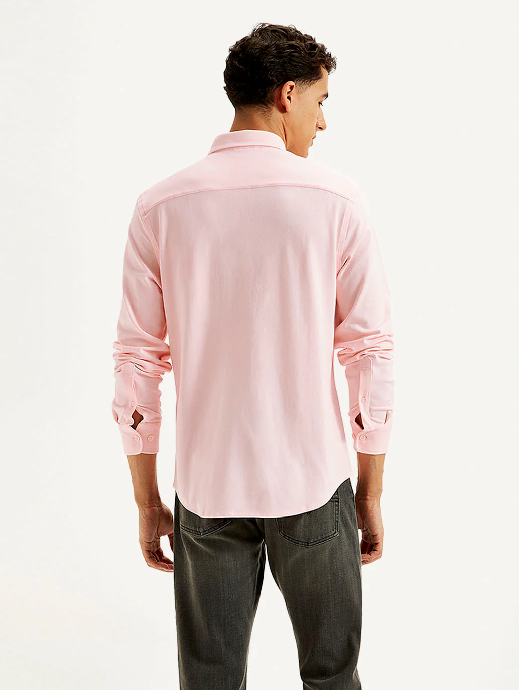 Men's Solid Slim Fit Shirt - Image 3