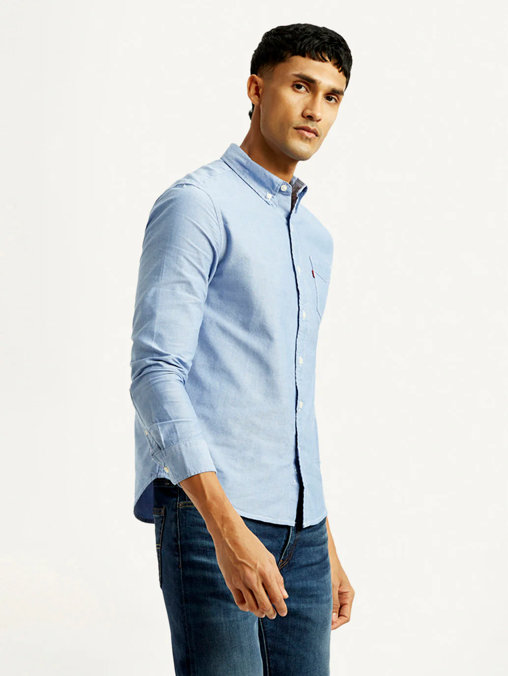 Men's Solid Slim Fit Oxford Shirt - Image 6