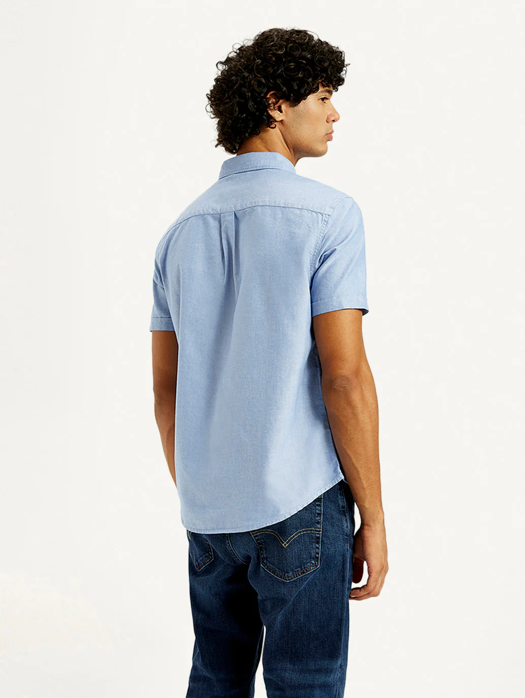 Men's Solid Slim Fit Oxford Shirt - Image 3
