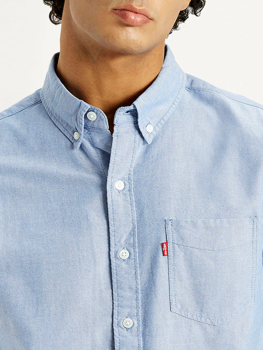 Men's Solid Slim Fit Oxford Shirt - Image 4