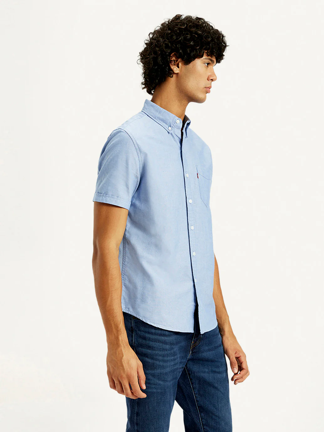 Men's Solid Slim Fit Oxford Shirt - Image 5