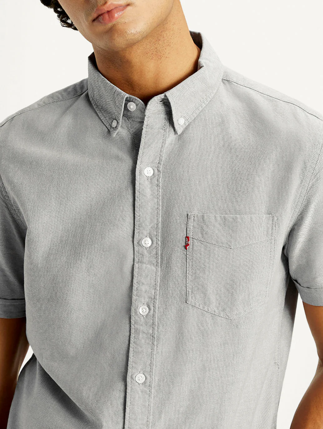 Men's Solid Slim Fit Oxford Shirt - Image 5