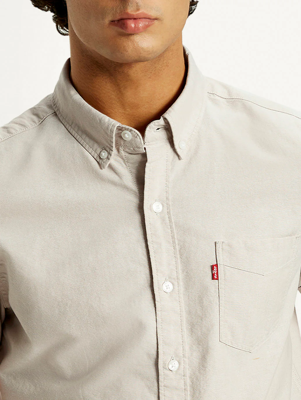 Men's Solid Slim Fit Oxford Shirt - Image 4