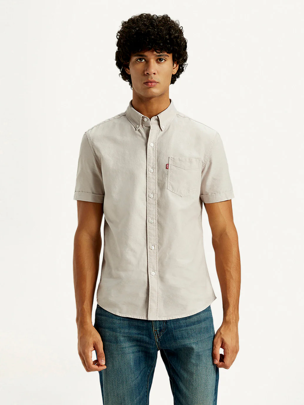Men's Solid Slim Fit Oxford Shirt - Image 5
