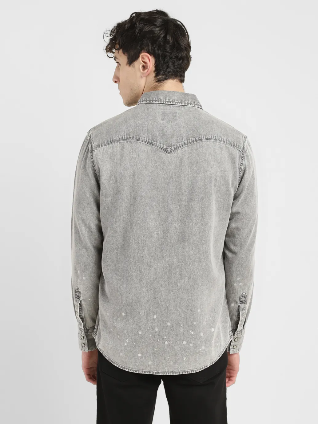 Men's Solid Slim Fit Shirt - Image 3