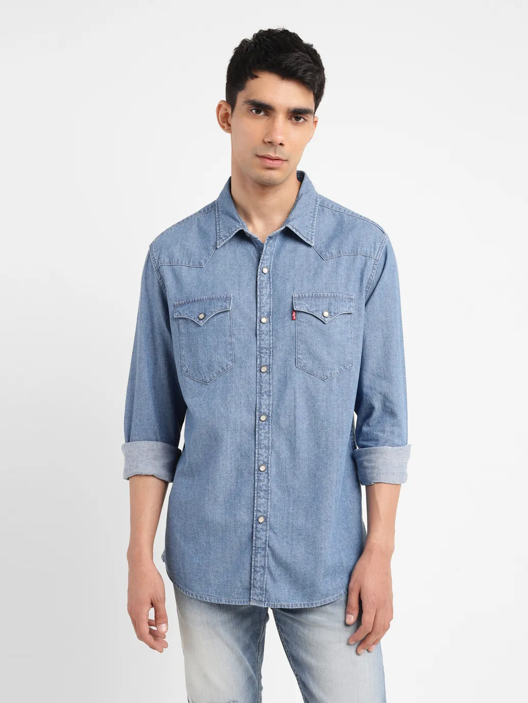 Men's Solid Slim Fit Shirt - Image 2