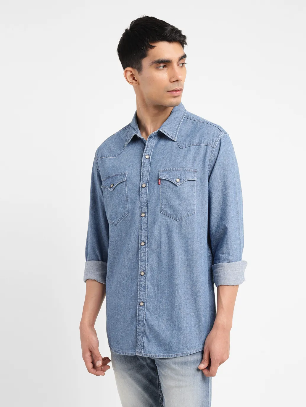 Men's Solid Slim Fit Shirt - Image 4