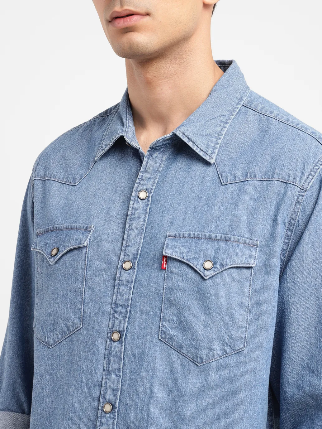 Men's Solid Slim Fit Shirt - Image 5
