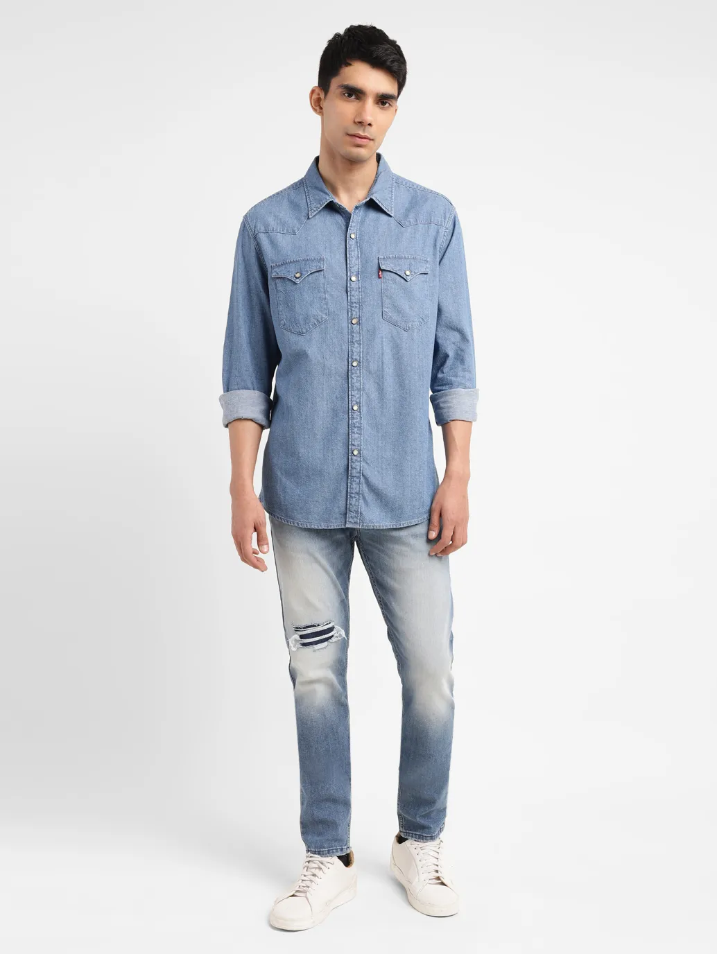 Men's Solid Slim Fit Shirt - Image 6