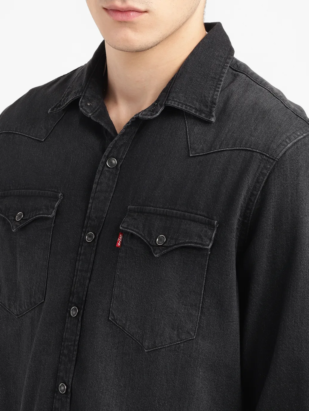 Men's Solid Slim Fit Shirt - Image 5