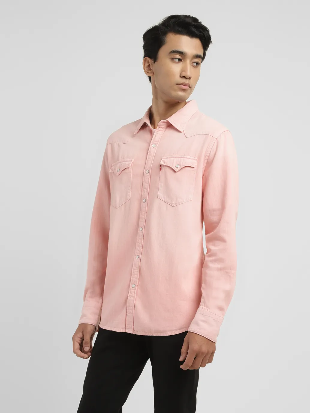 Men's Solid Slim Fit Shirt - Image 4