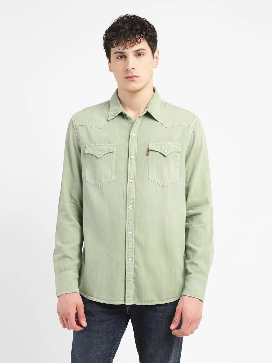 Men's Solid Slim Fit Shirt - Image 2