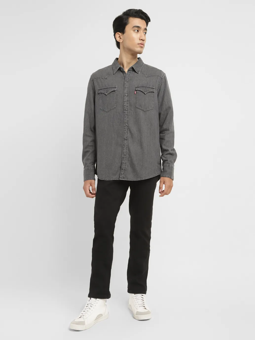 Men's Solid Slim Fit Shirt - Image 6