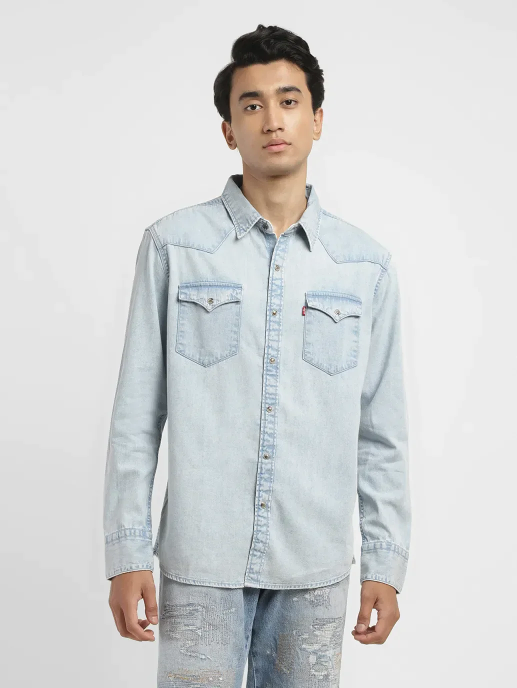 Men's Solid Slim Fit Shirt - Image 2