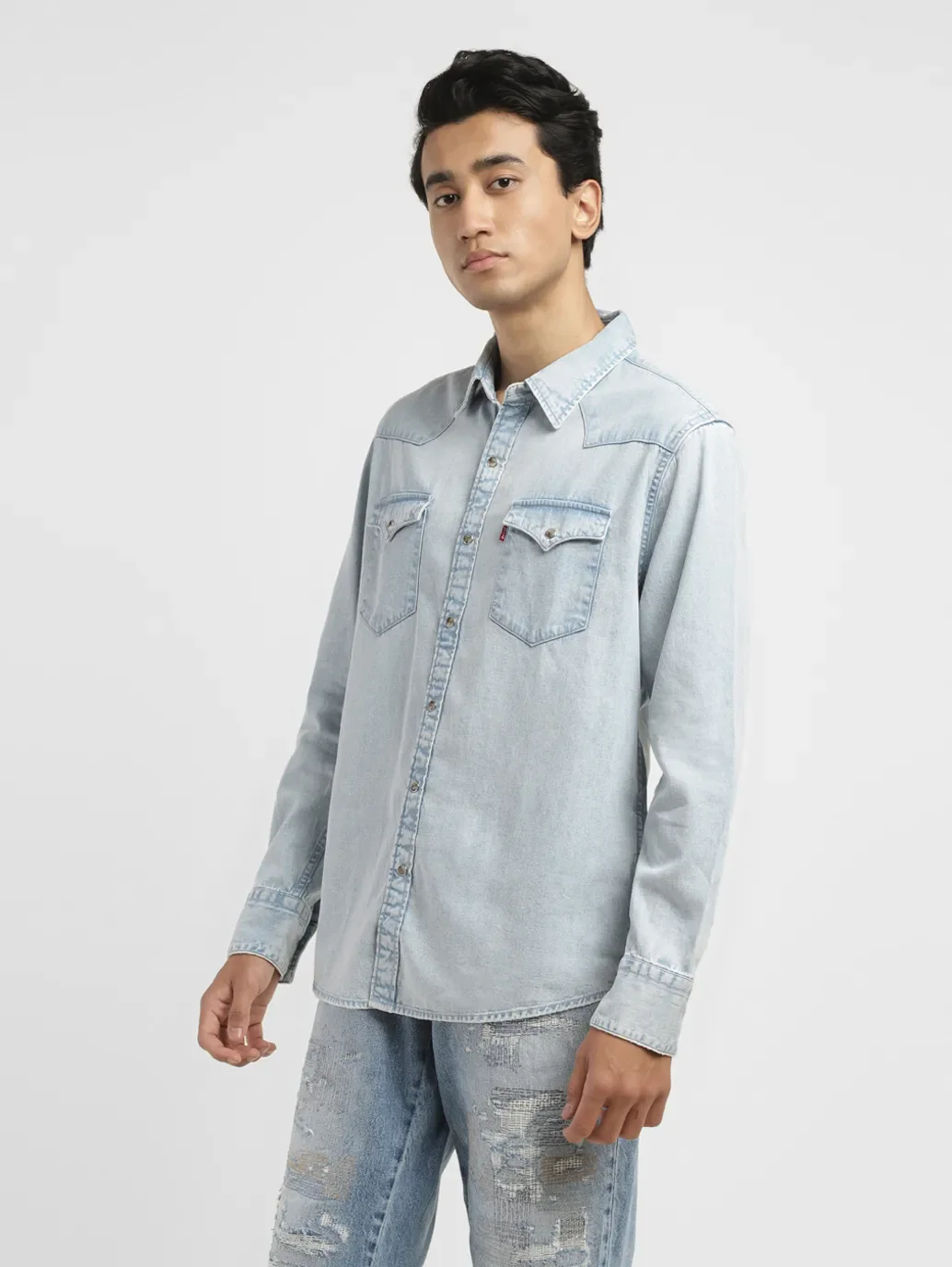 Men's Solid Slim Fit Shirt - Image 4