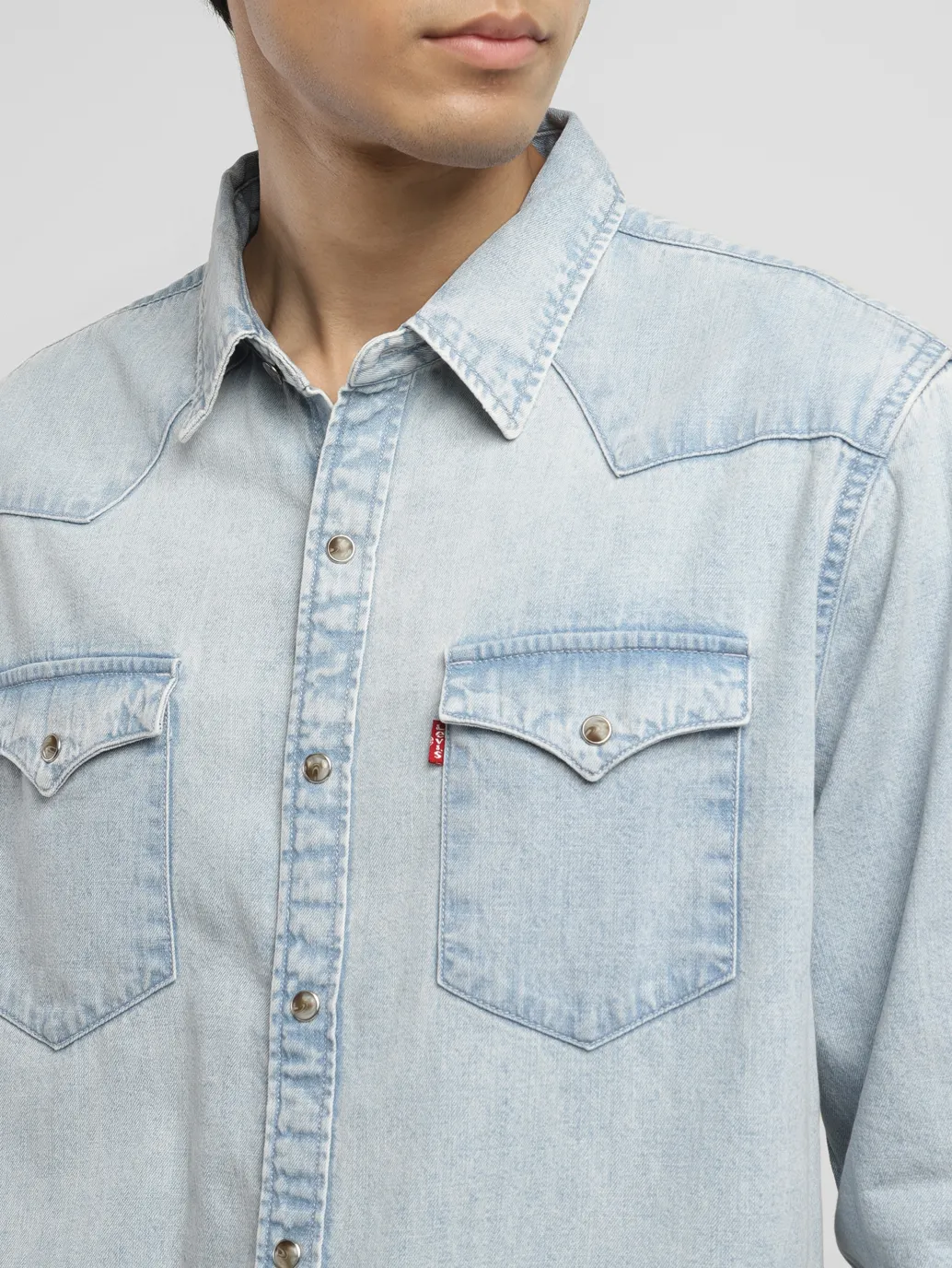 Men's Solid Slim Fit Shirt - Image 5