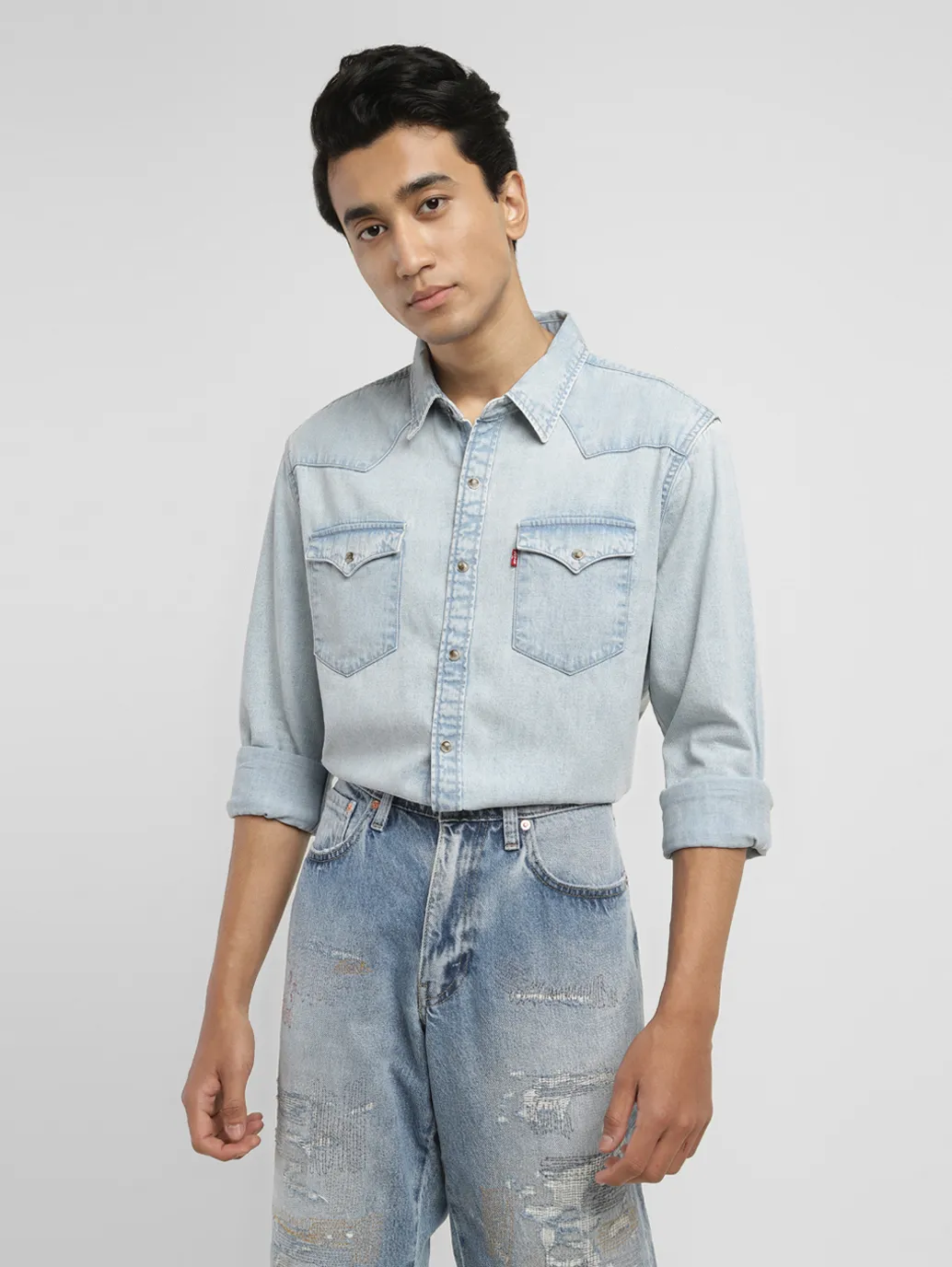 Men's Solid Slim Fit Shirt - Image 6