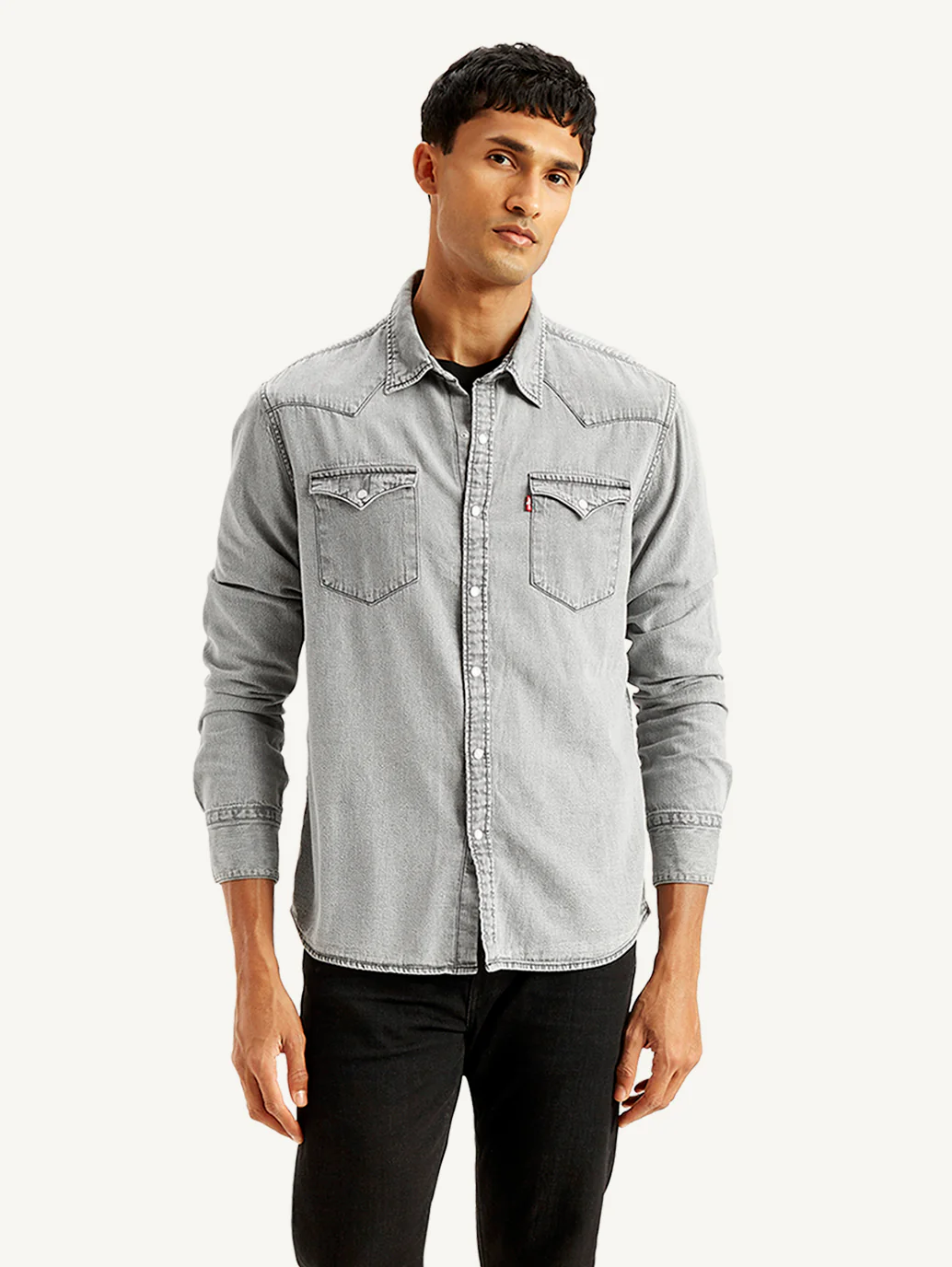 Men's Solid Slim Fit Shirt - Image 2