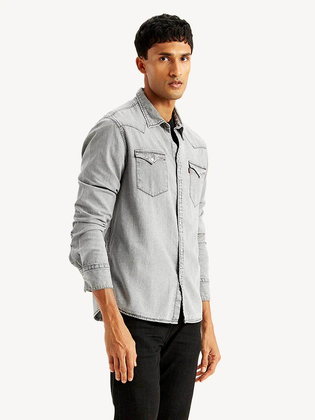 Men's Solid Slim Fit Shirt - Image 5