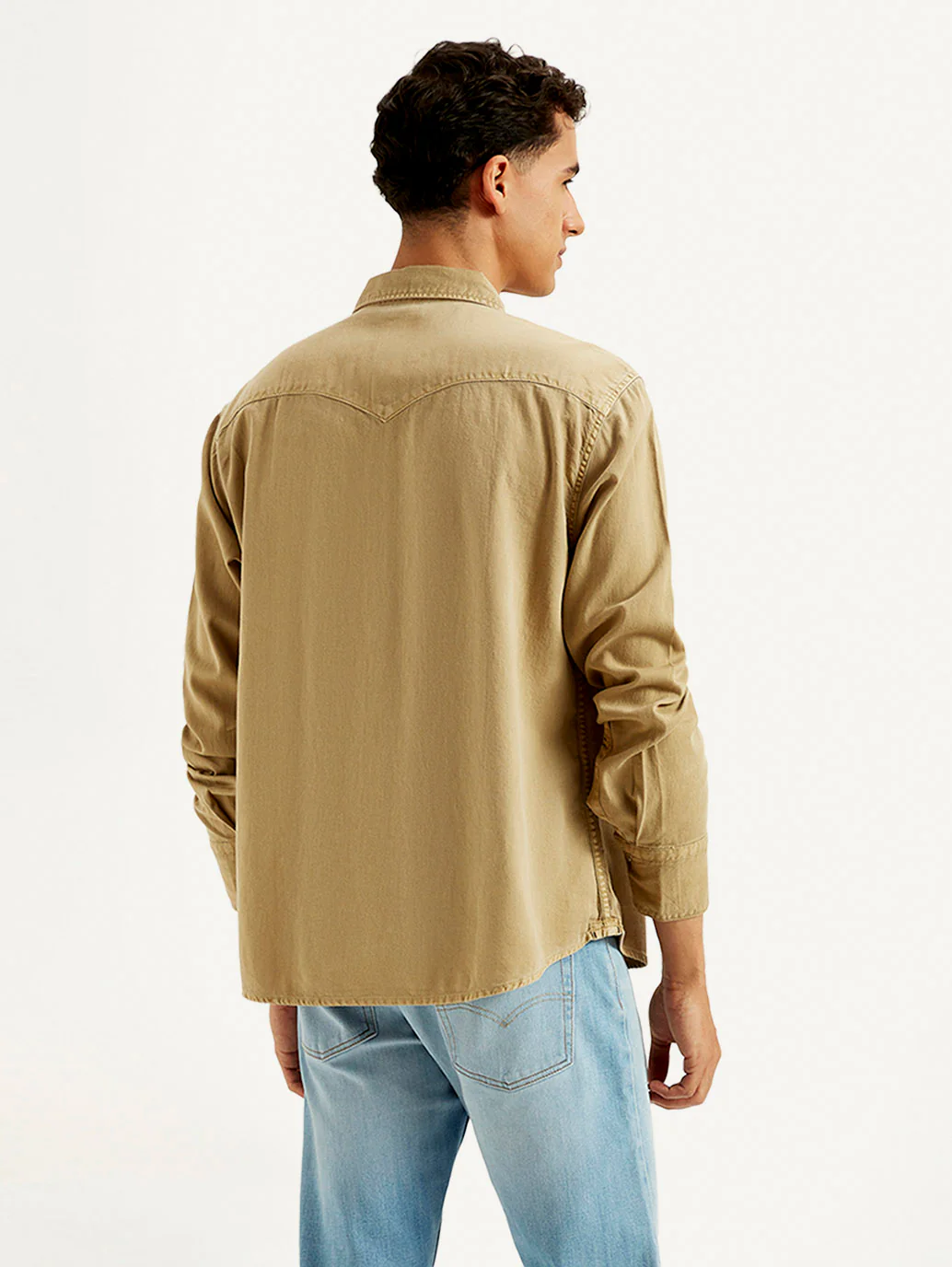 Men's Solid Dyed Slim Fit Shirt - Image 3