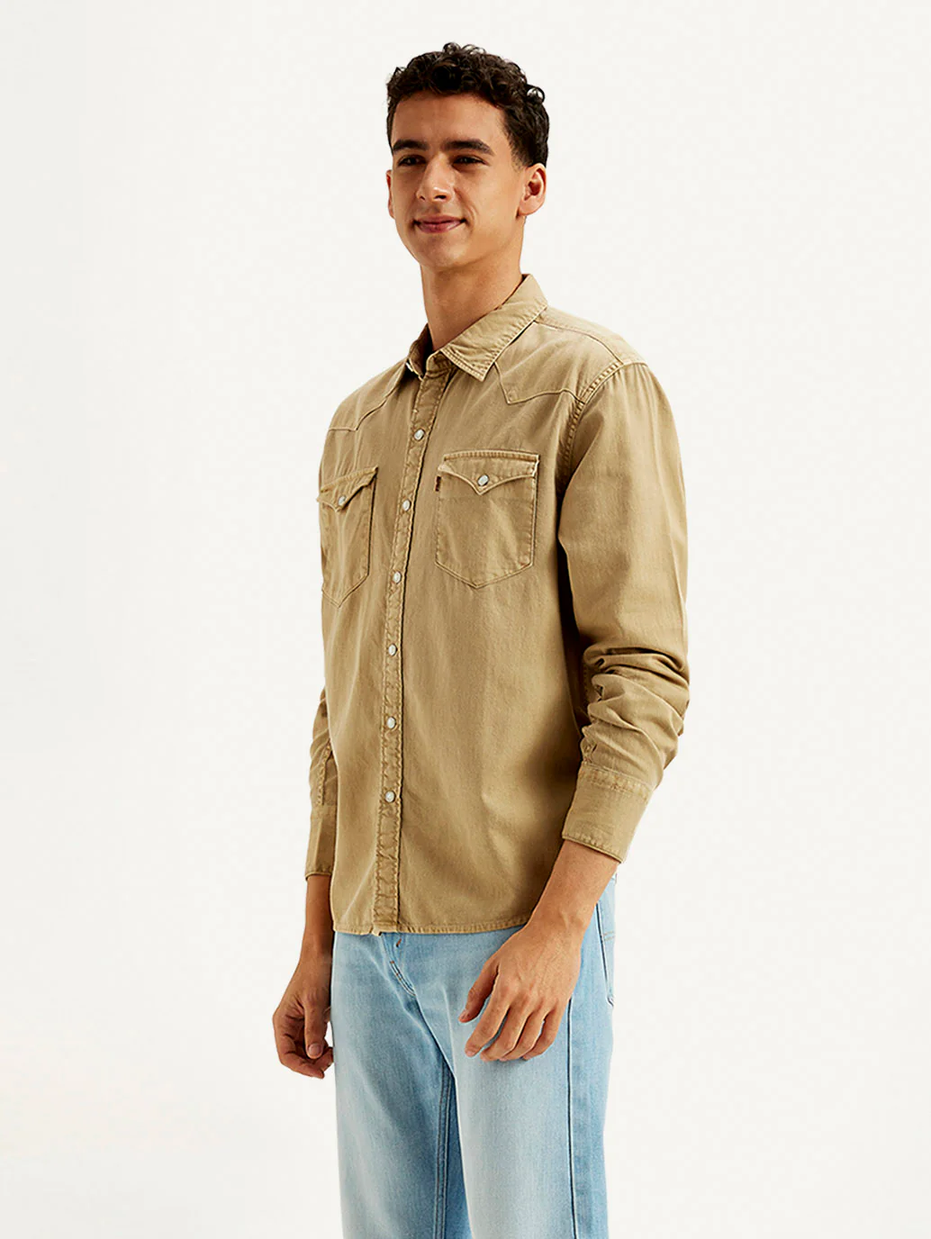 Men's Solid Dyed Slim Fit Shirt - Image 5
