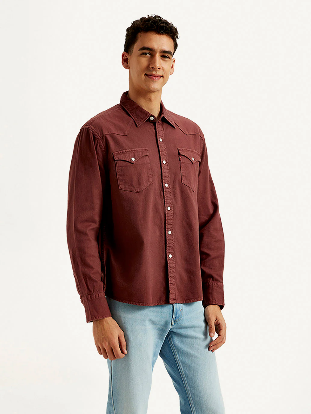 Men's Solid Dyed Slim Fit Shirt - Image 5